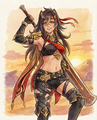 Dehya Genshin Impact Character Art